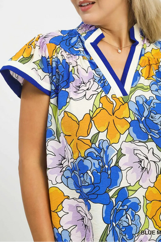 Blue Bold Sunshine Top