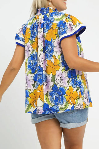 Blue Bold Sunshine Top