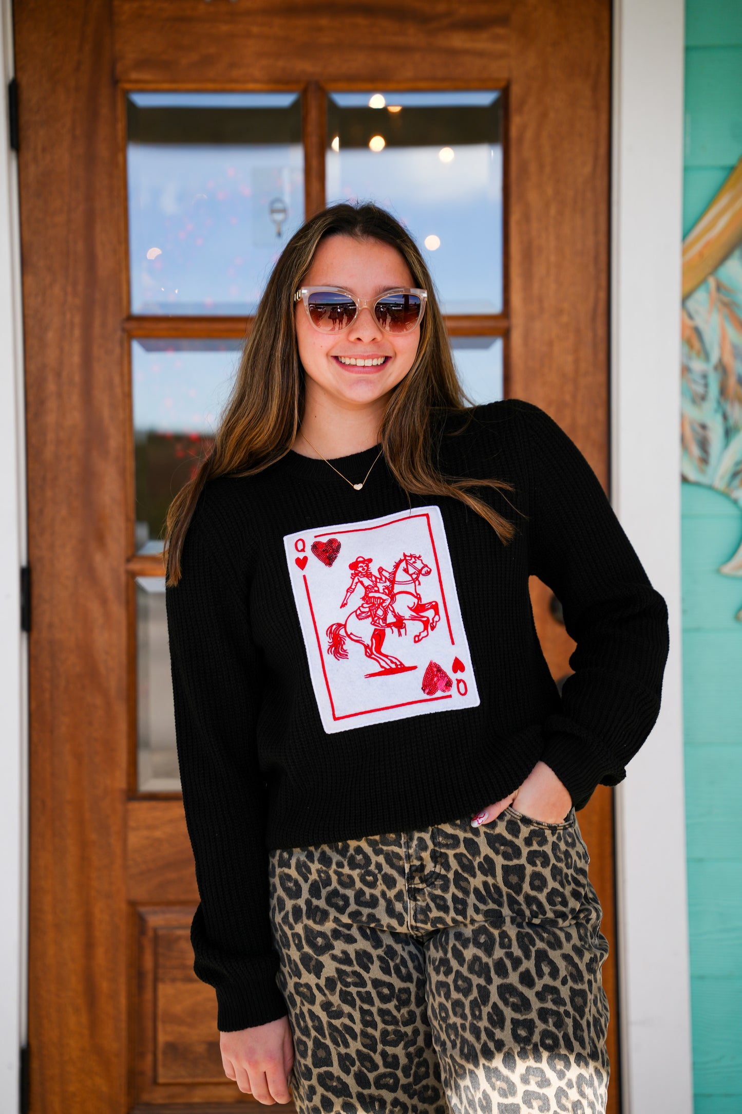 Layerz Rosie Bronc SweetHeart  Sweater