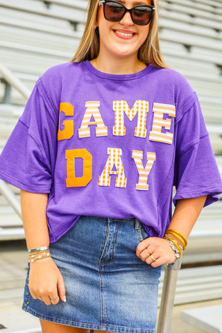 Purple & Gold Game Day Top