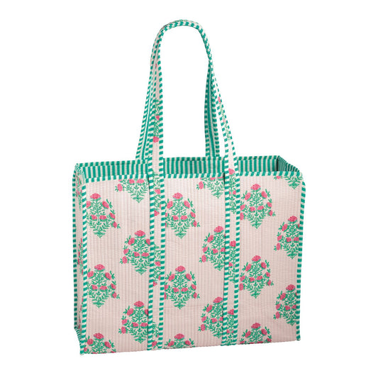 DAHLIA BLOCK PRINT TOTE