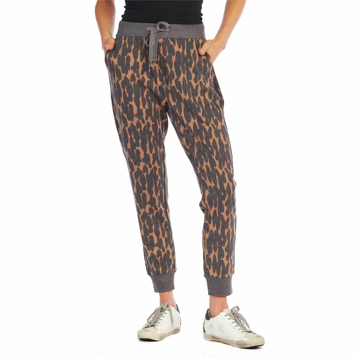 Tan Animal Print Laurie Joggers