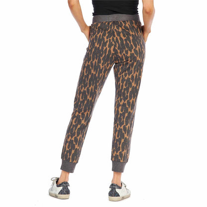 Tan Animal Print Laurie Joggers