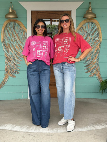 Magenta Love You Always Tee