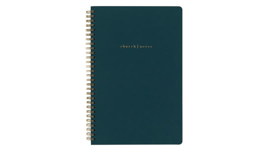 Church Notes - Peacock Navy Notebook