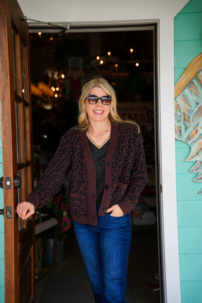 Softies Marshmallow Leopard Cardigan