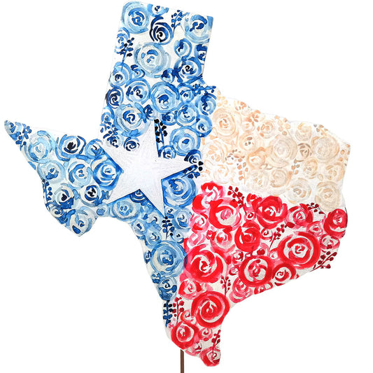 RTC Metal Rose Watercolor Texas