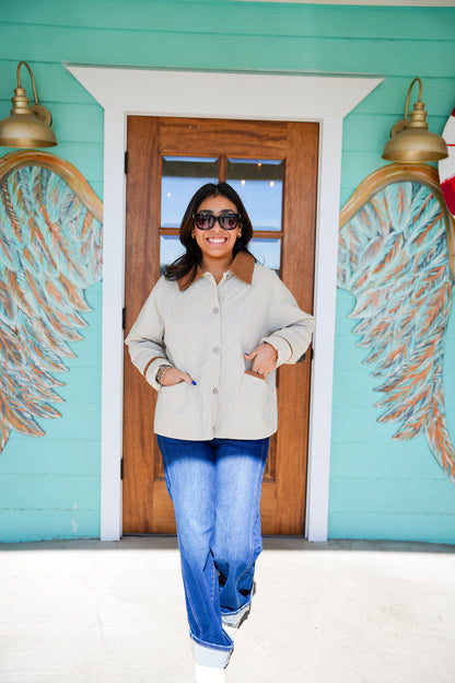 Sand Diamond Pattern Jacket