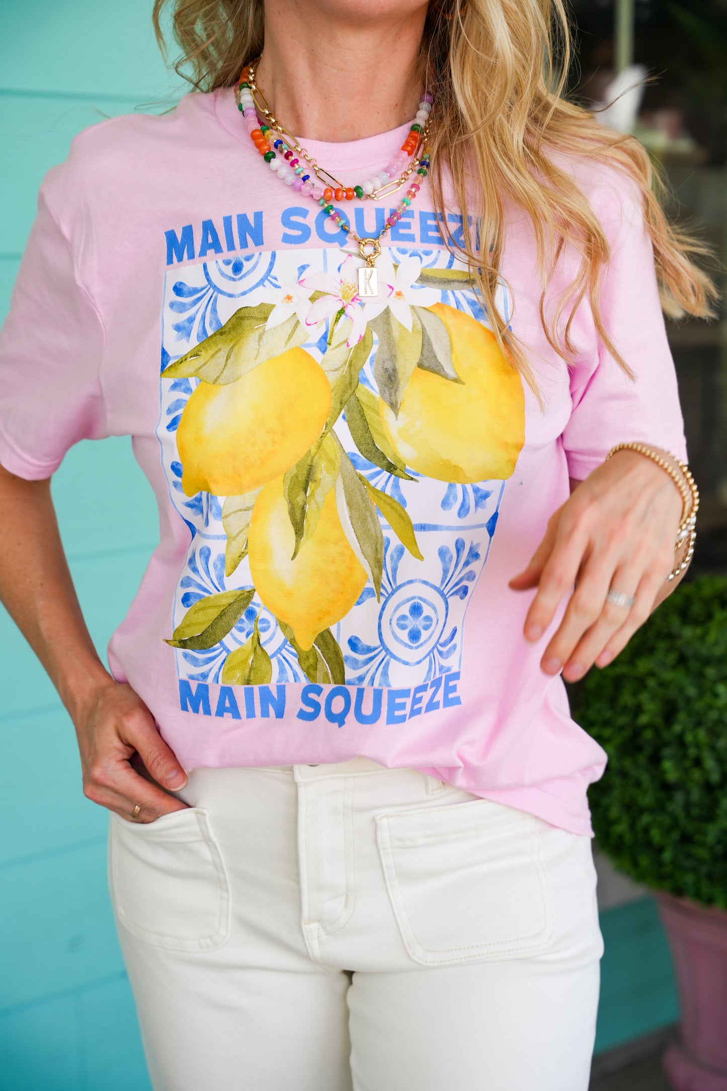 Pink Main Squeeze Lemon Tee