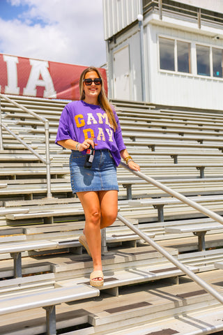 Purple & Gold Game Day Top