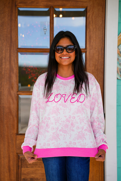 Layerz Loved Stella Pink Sweatshirt
