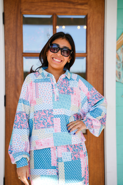 Sloan Quilt Pattern Polo Top