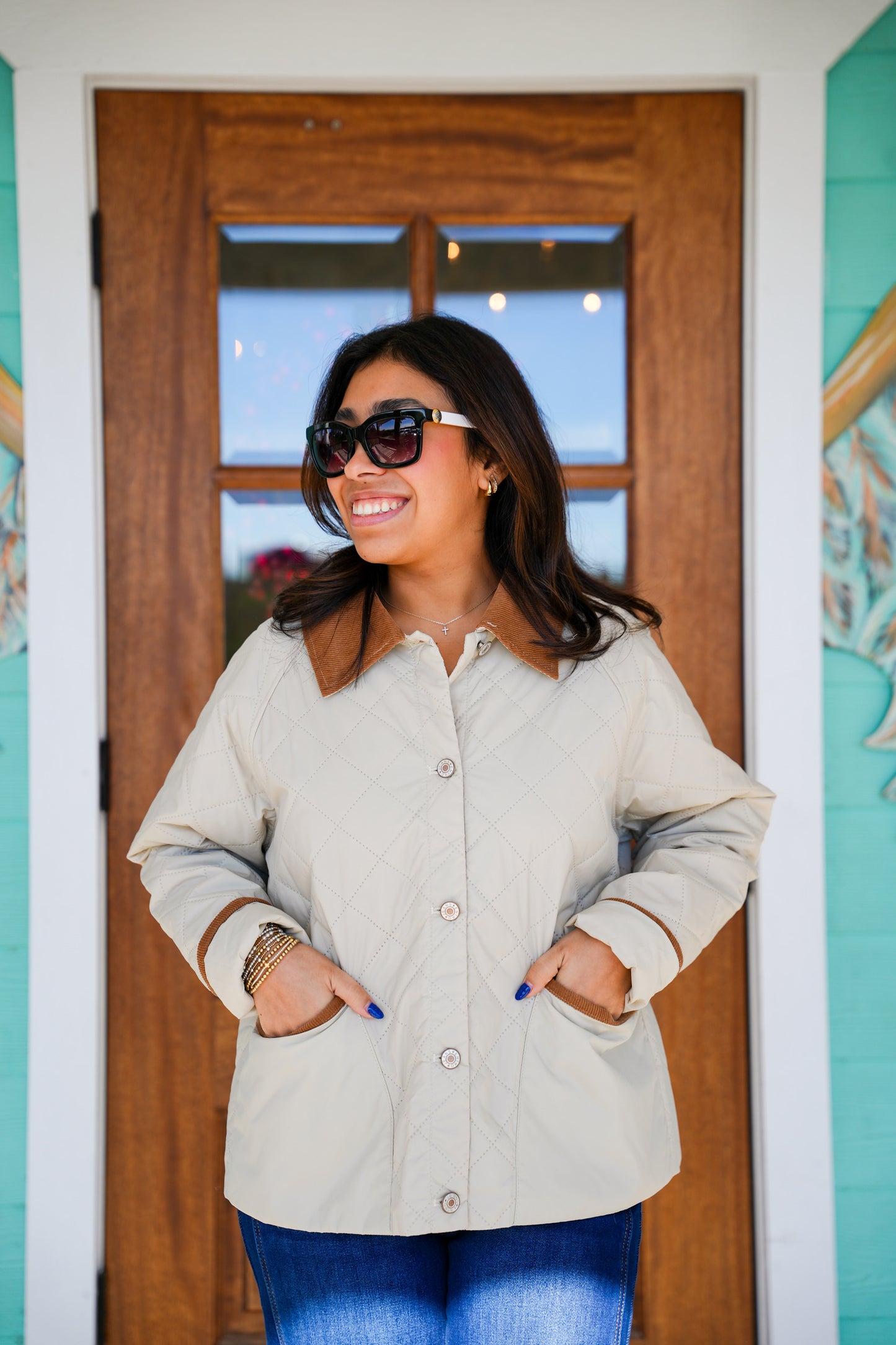 Sand Diamond Pattern Jacket