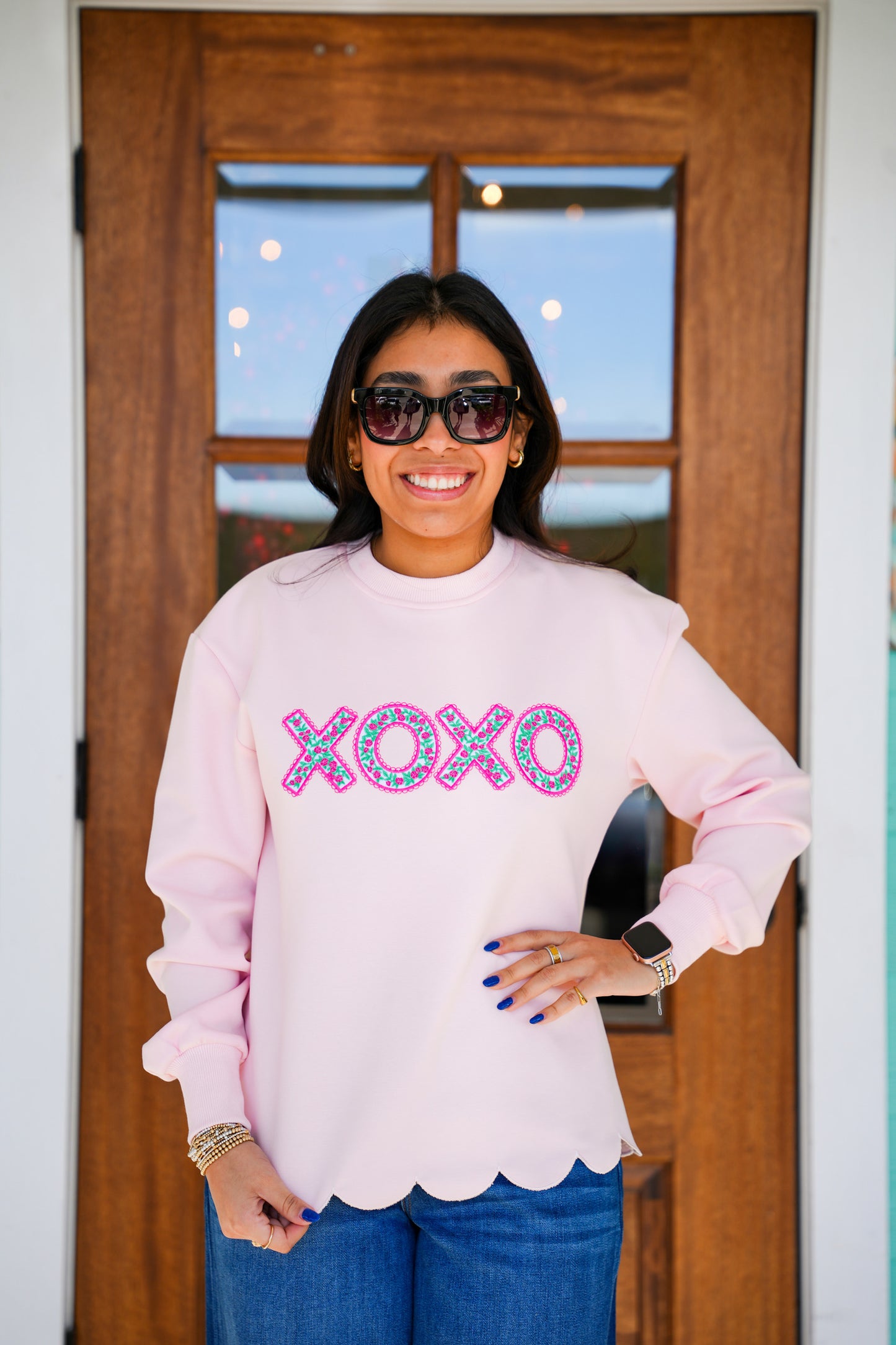 Layerz Charlotte LOVE Scallop Top