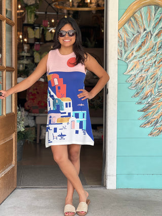 Queen of Sparkles Coastal House Scene Dress