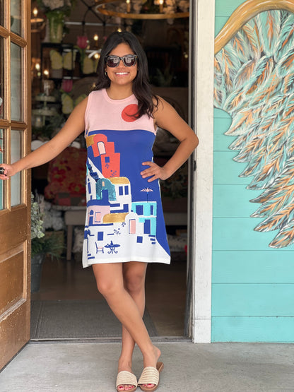 Queen of Sparkles Coastal House Scene Dress