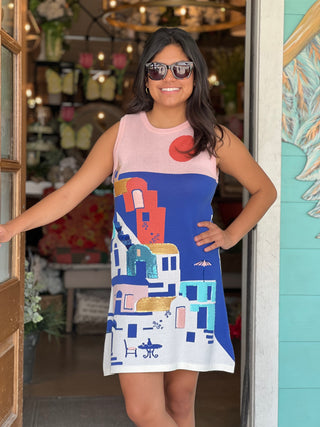 Queen of Sparkles Coastal House Scene Dress