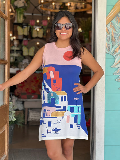 Queen of Sparkles Coastal House Scene Dress