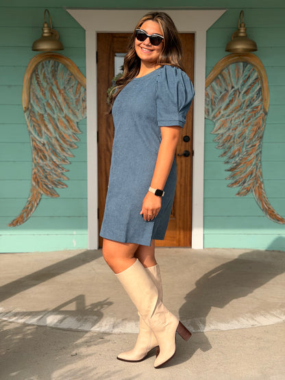 Dusty Blue Juliana Dress