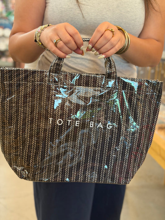 Black Pattern TOTE BAG