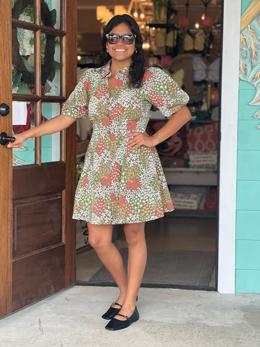 Open Meadows Rory Olive Dress