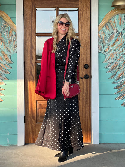 Black Polka Dot Skirt