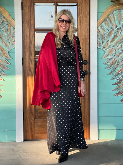 Black Polka Dot Skirt