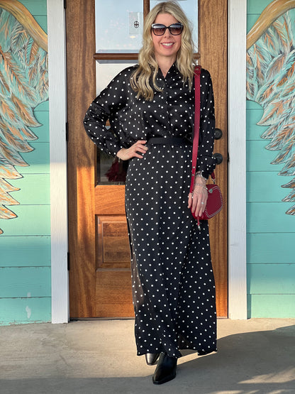 Black Polka Dot Isabelle Top