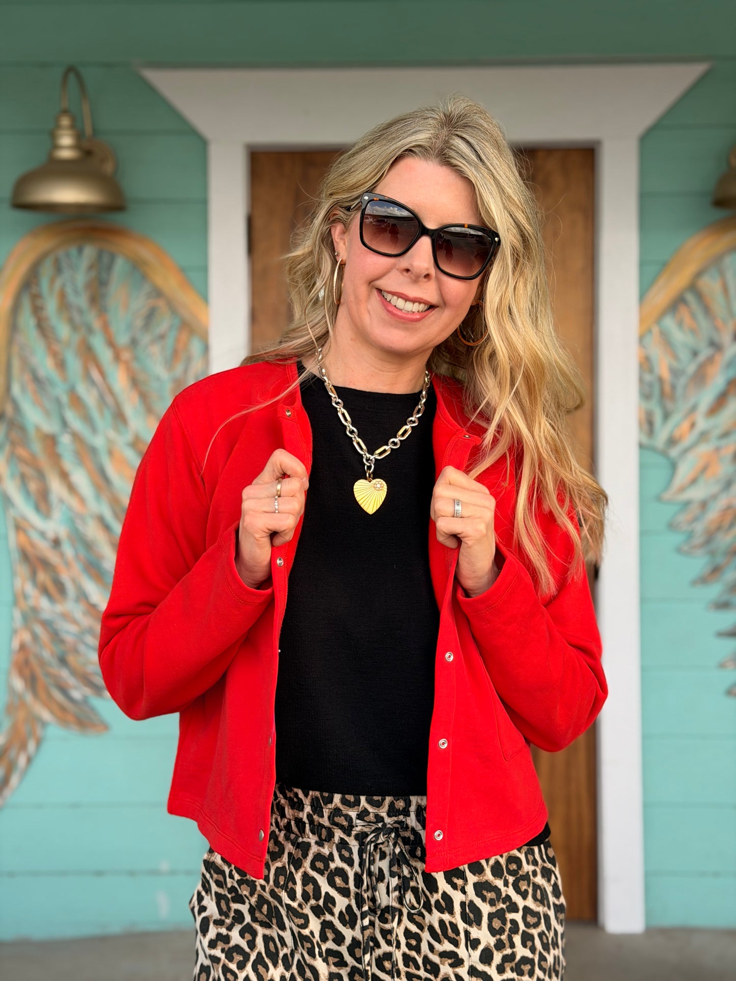 Scarlet Red Rory Cardigan