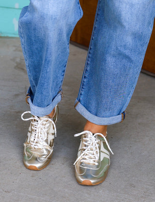 Risen Slouchy Barrel Cuffed Denim