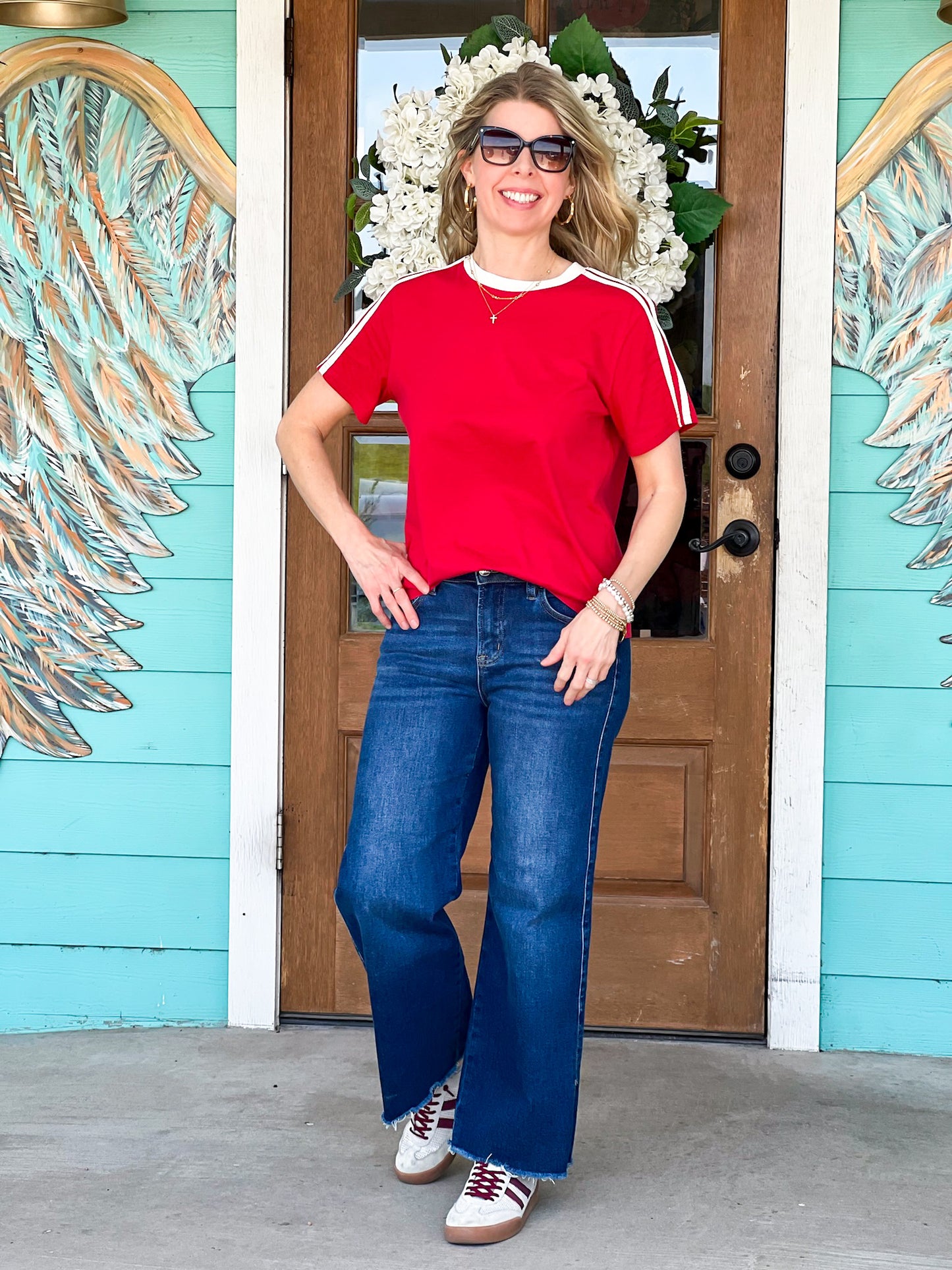 Red Sporty Wrynn Tee
