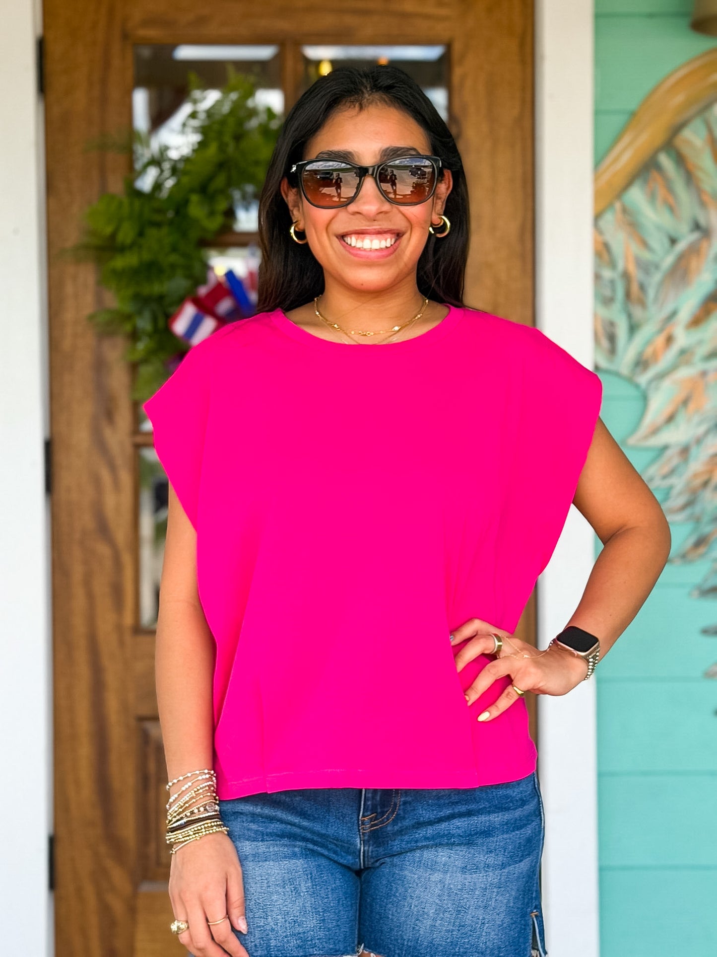 Fuschia Tate Summer Top
