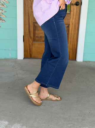 1822 Denim 26" Better Butter HR Wide Leg Crop Jeans