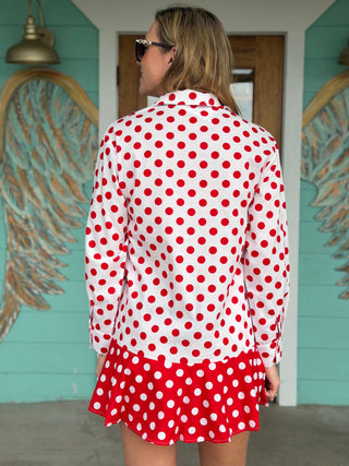 Queen of Sparkles Red Polka Dot Nutcracker Dress