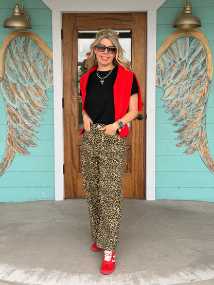 Scarlet Red Rory Cardigan