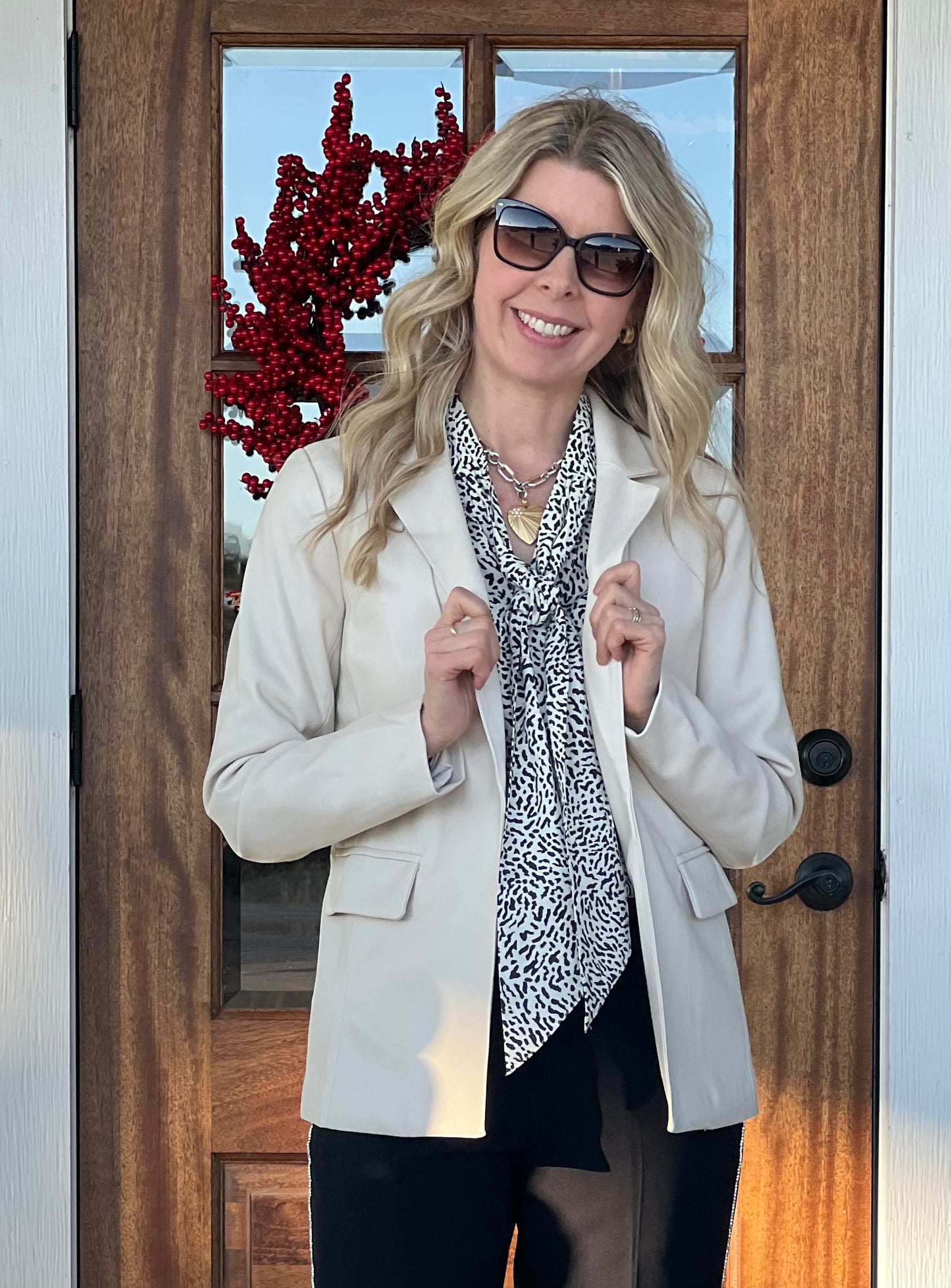 Snow Leopard Anastasia Bow Top