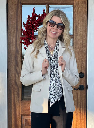 Snow Leopard Anastasia Bow Top