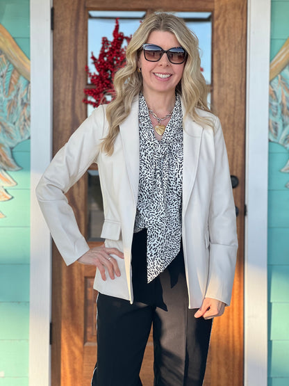 Snow Leopard Anastasia Bow Top