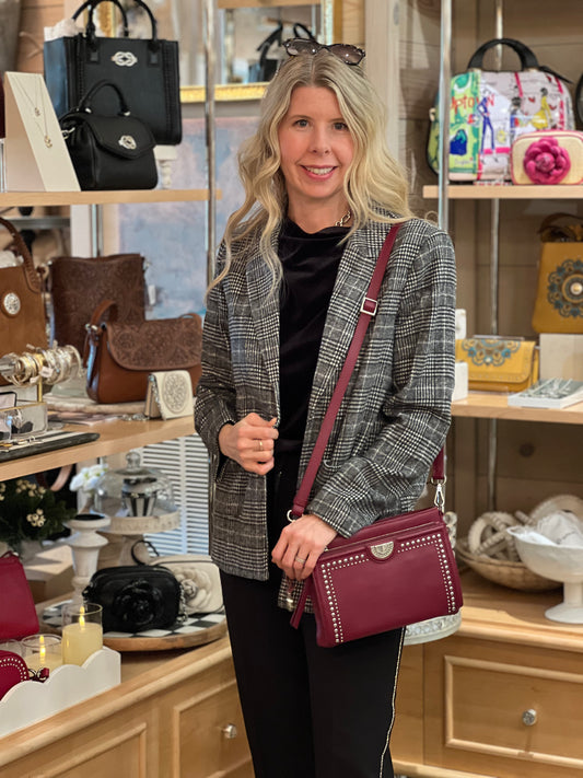 Bynes Black Plaid Blazer