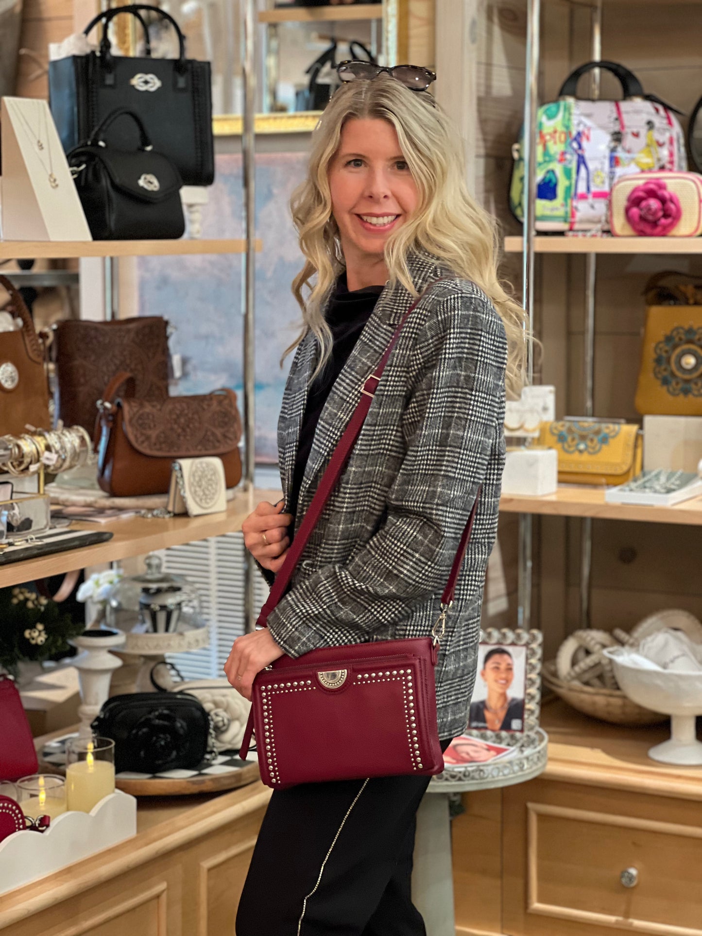 Bynes Black Plaid Blazer