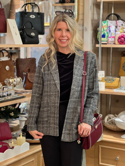 Bynes Black Plaid Blazer