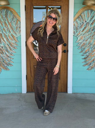 MonaLisa Leopard Knit Pants