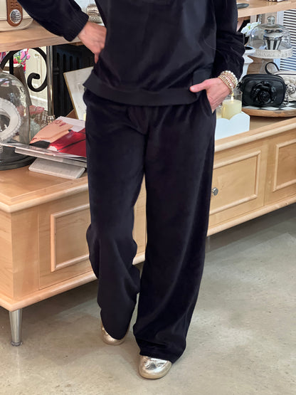 Black Cristy Wide Leg Pant