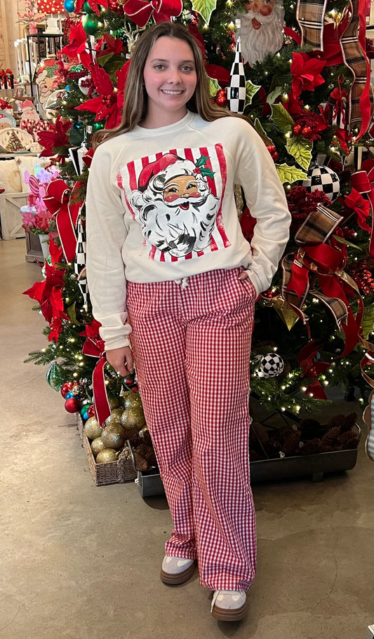 Red Gingham Pants