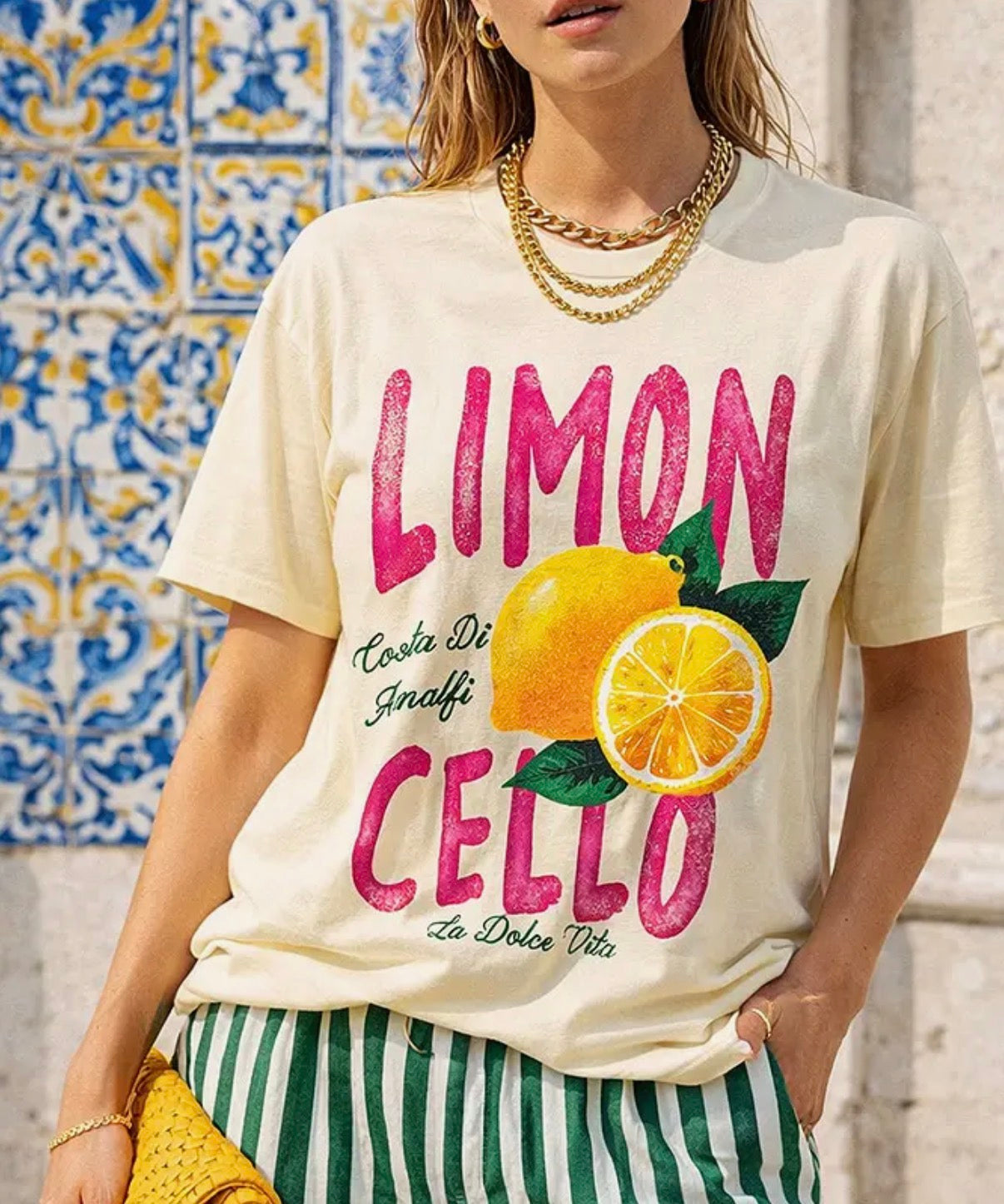 Limoncello Amalfi Vanilla Oversized Tee
