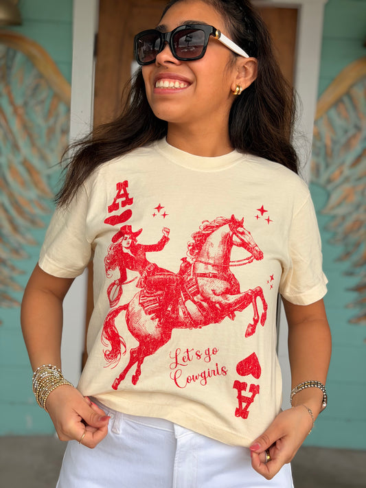 Cowgirl Playing Card Tee