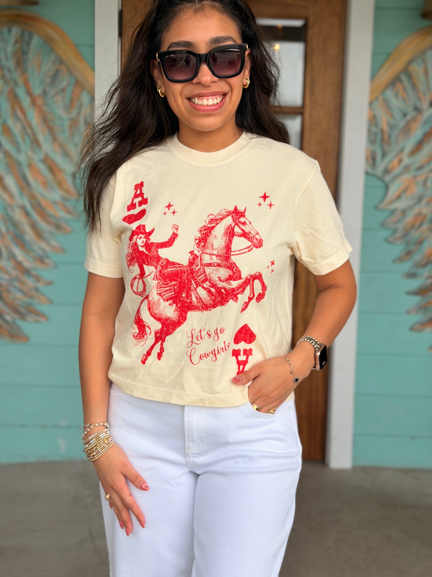 Cowgirl Playing Card Tee