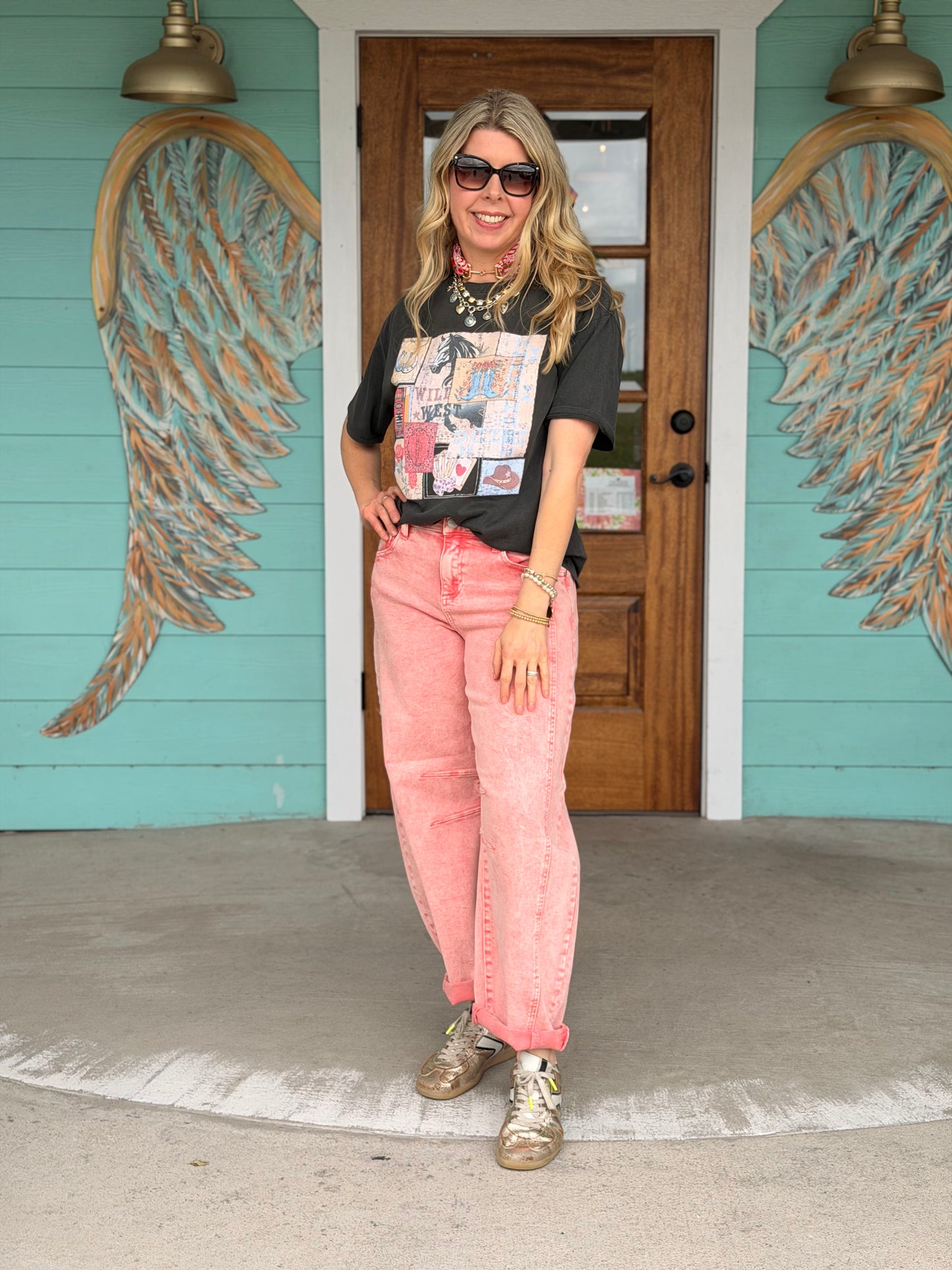 Charcoal Western Graphic Tee