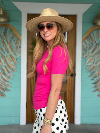 Hot PInk Comfort Top