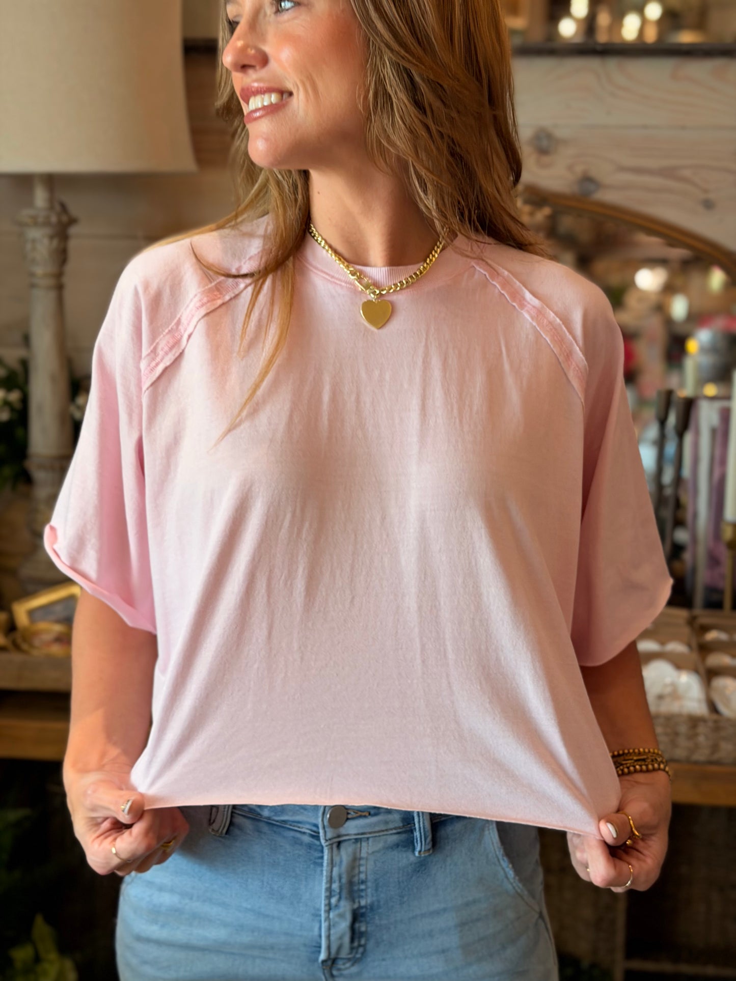 Washed Rose Active Tee